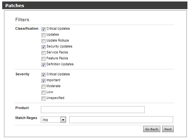 granular patch selection